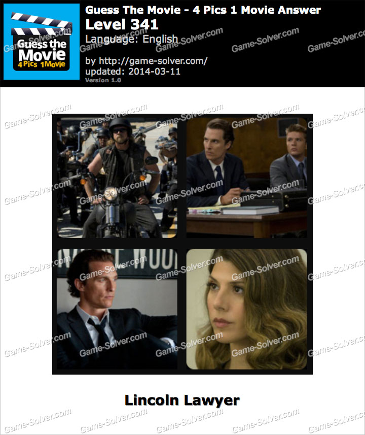 Guess The Movie 4 Pics 1 Movie Level 341 • Game Solver