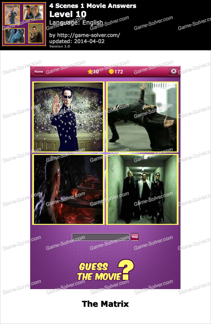 4 Scenes 1 Movie Level 10 • Game Solver