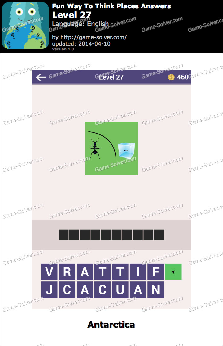Fun Way To Think Places Level 27 • Game Solver