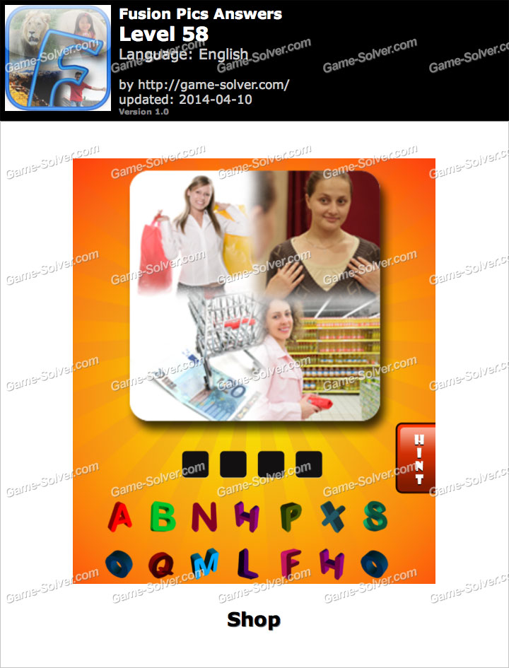 Fusion Pics Level 58 • Game Solver