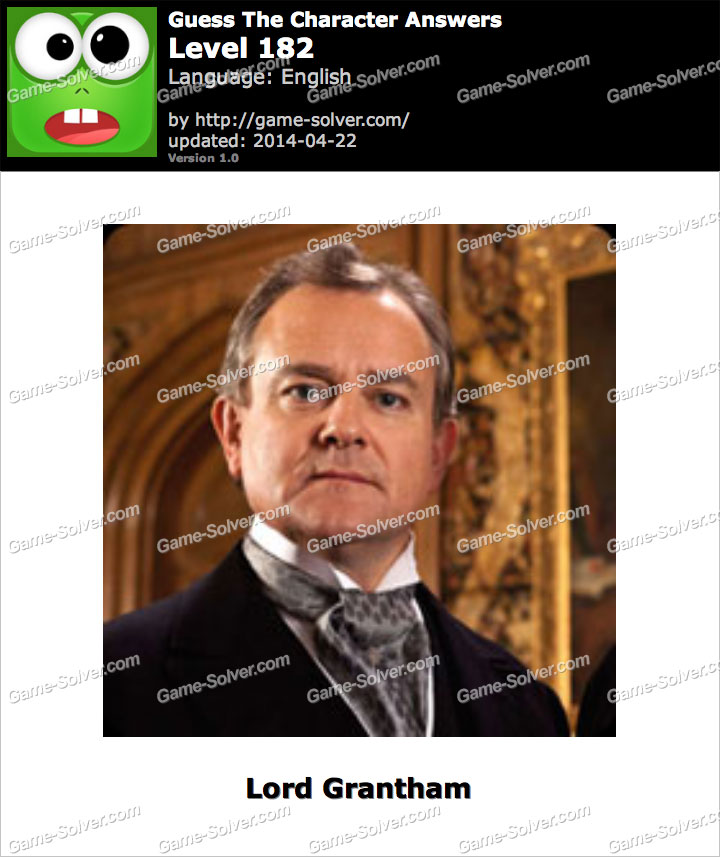 Guess the Character Level 182 • Game Solver