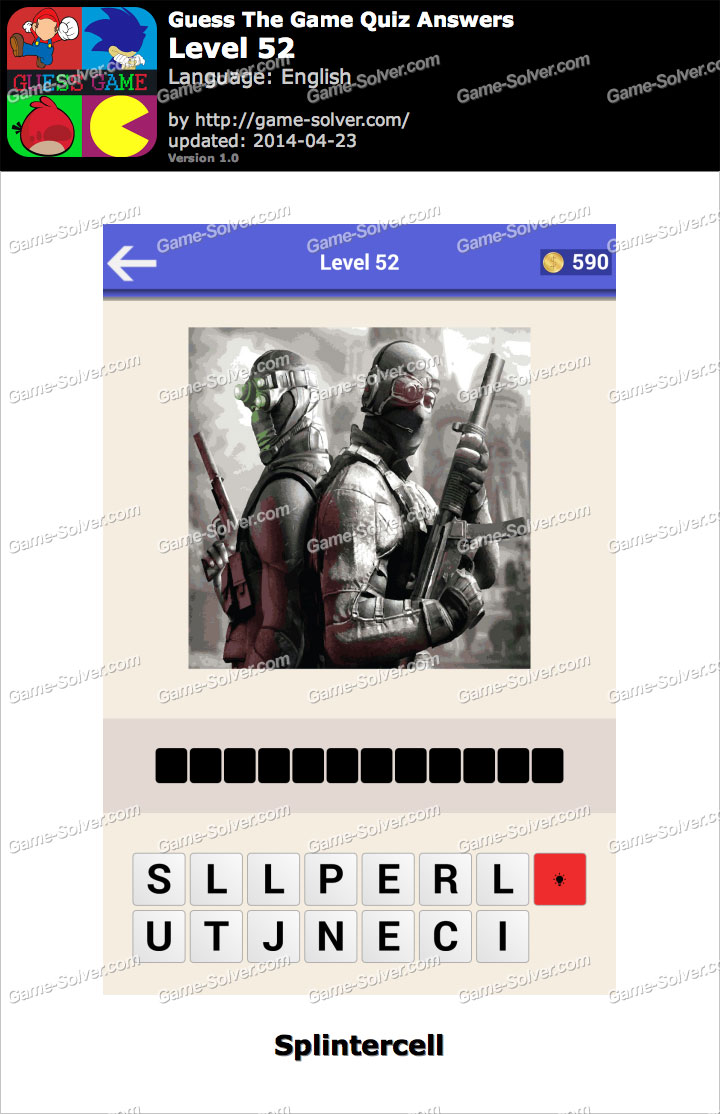 Guess the game quiz level 52 game solver