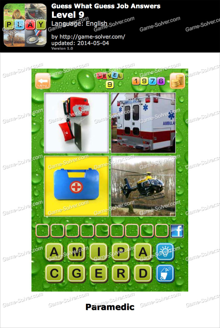 Guess What Guess Job Level 9 • Game Solver