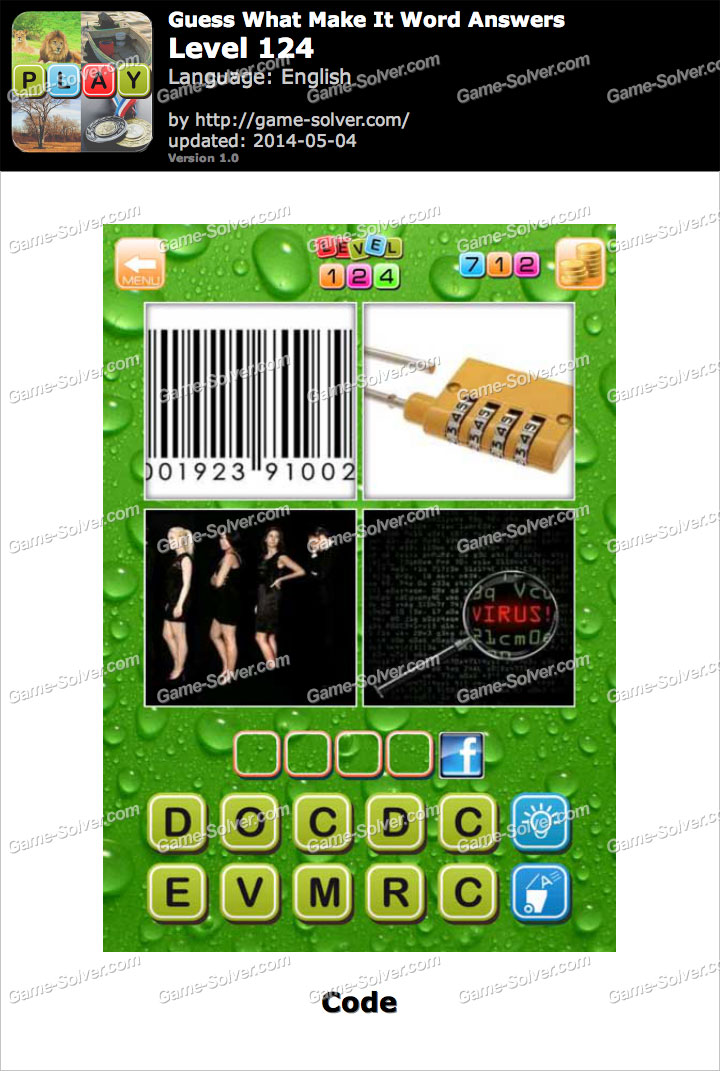 Guess What Make It Word Level 124 • Game Solver