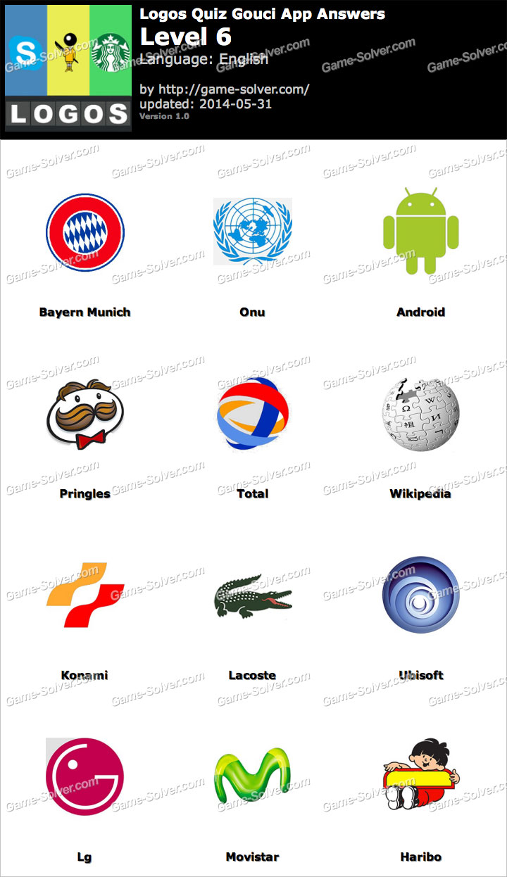 Logos Quiz Gouci App Level 6 • Game Solver