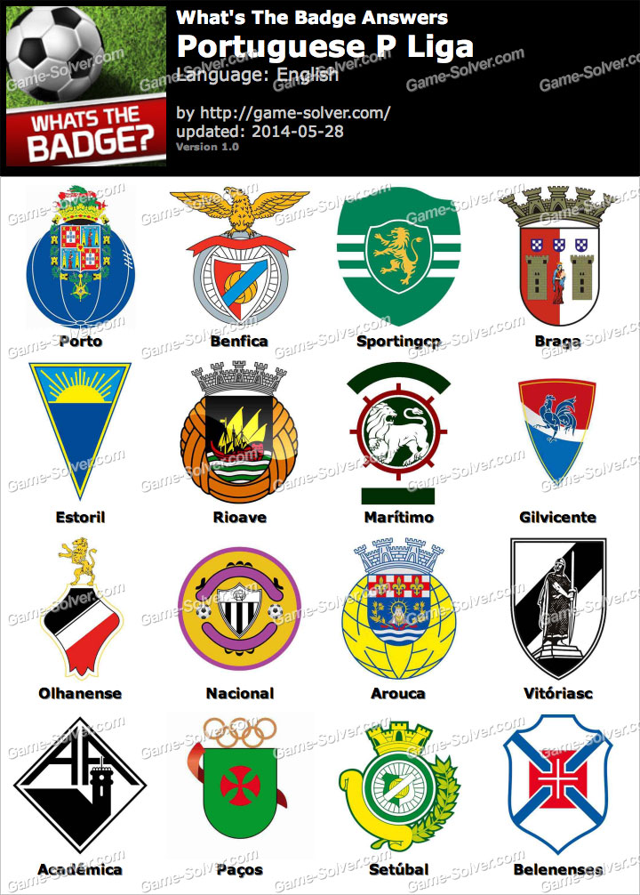 Whats The Badge Portuguese P Liga Answers - Game Solver