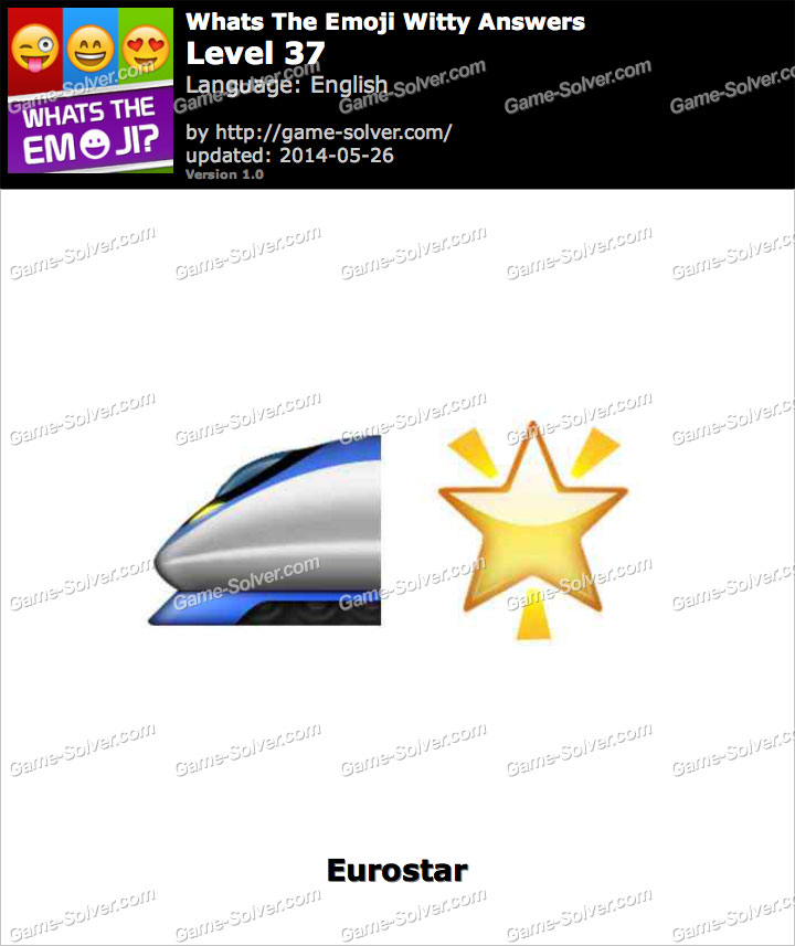 Whats The Emoji Witty Level 37 Game Solver