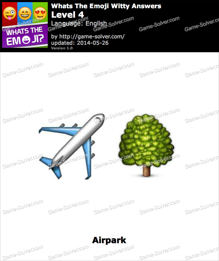 Whats The Emoji Witty Level 4 Game Solver