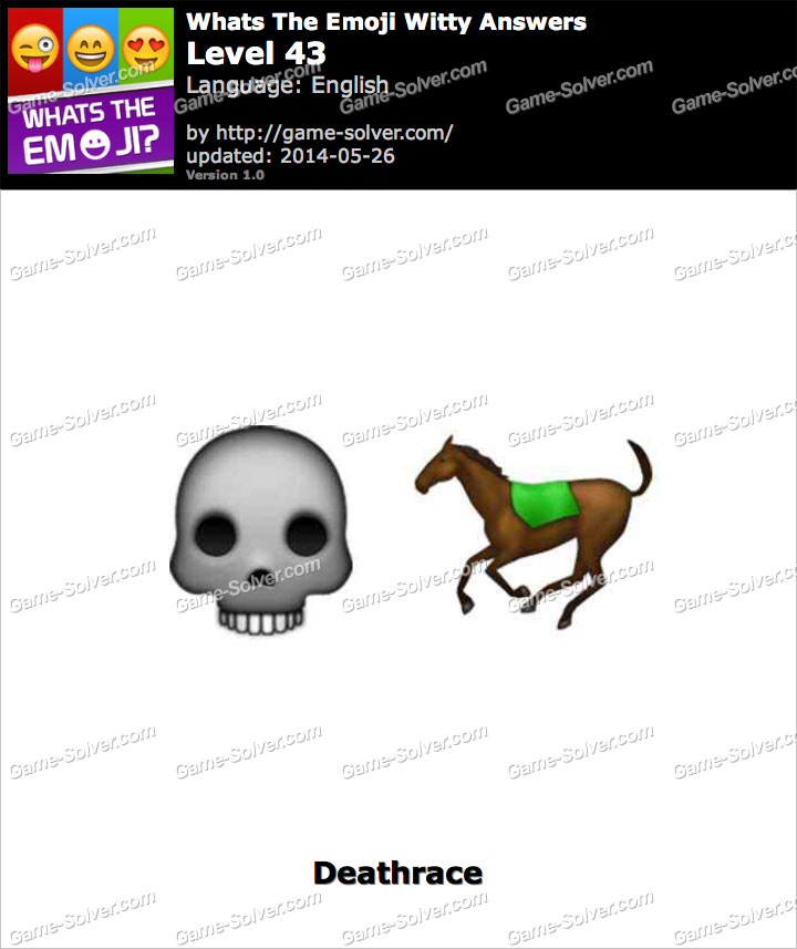 Whats The Emoji Witty Level 43 Game Solver