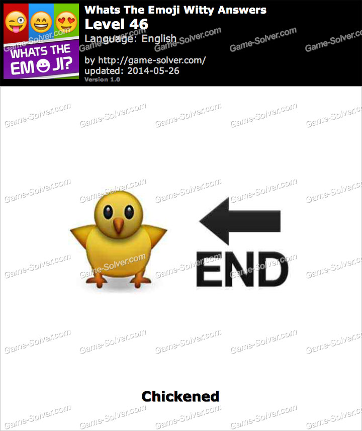 Whats The Emoji Witty Level 46 Game Solver