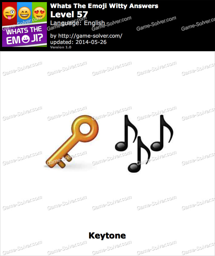 Whats The Emoji Witty Level 57 Game Solver