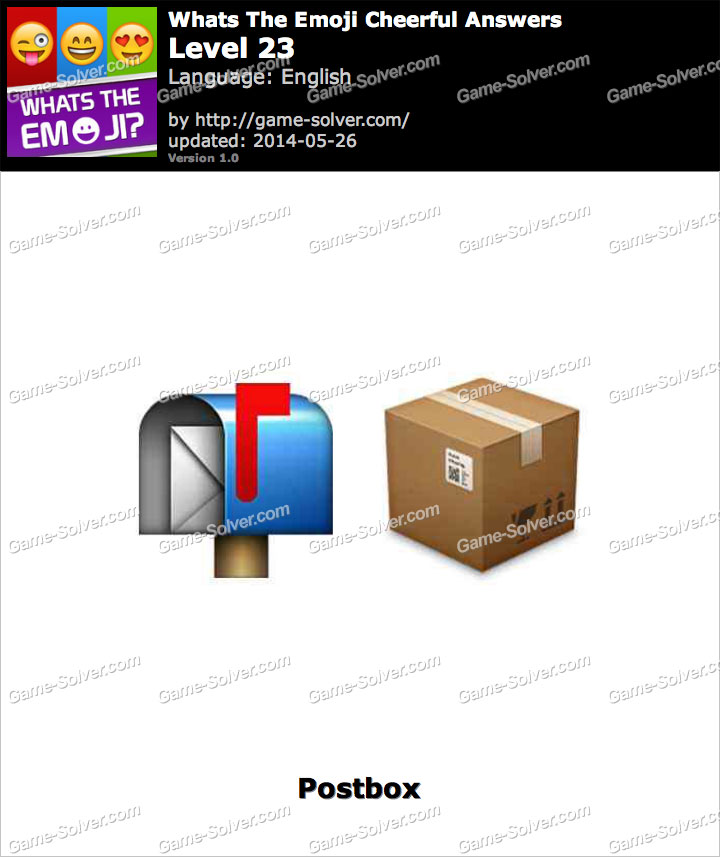 Whats The Emoji Cheerful Level 23 Game Solver