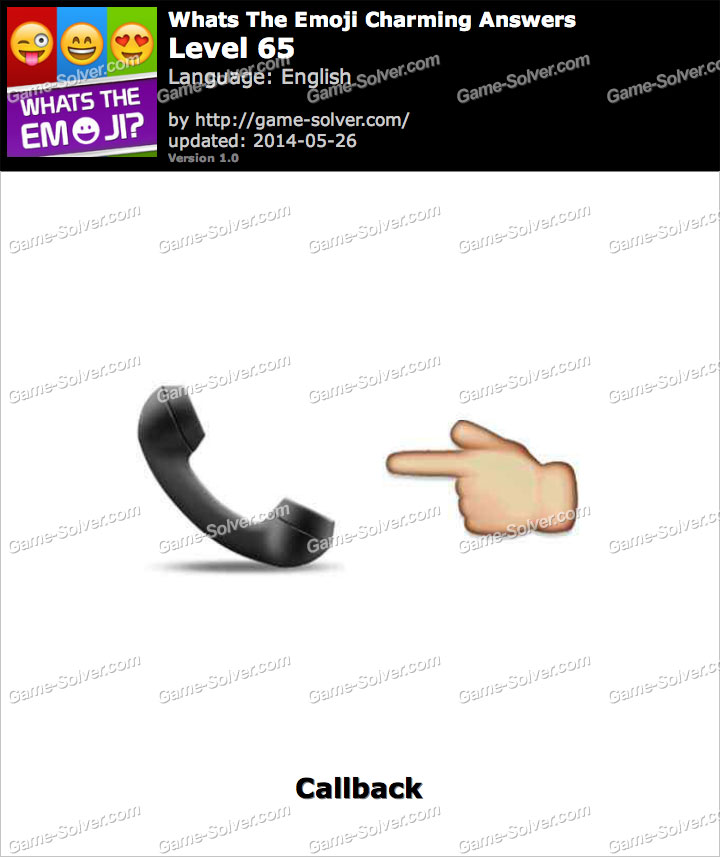 Whats The Emoji Charming Level 65 Game Solver