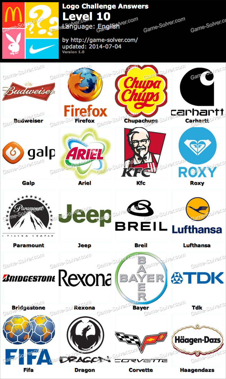 Logo Challenge Level 10 Game Solver