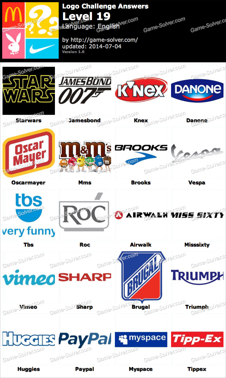 Logo Challenge Level 19 Game Solver