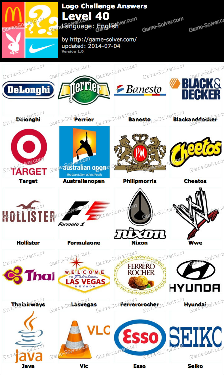 Logo Challenge Level 40 Game Solver