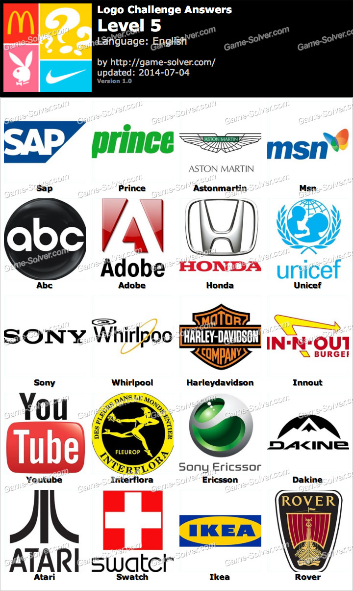 Logo Challenge Level 5 Game Solver