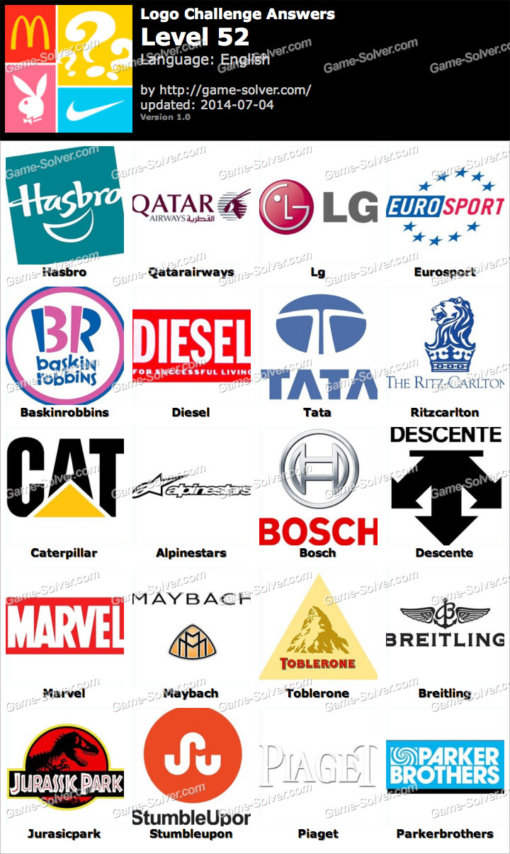 Logo Challenge Level 52 Game Solver