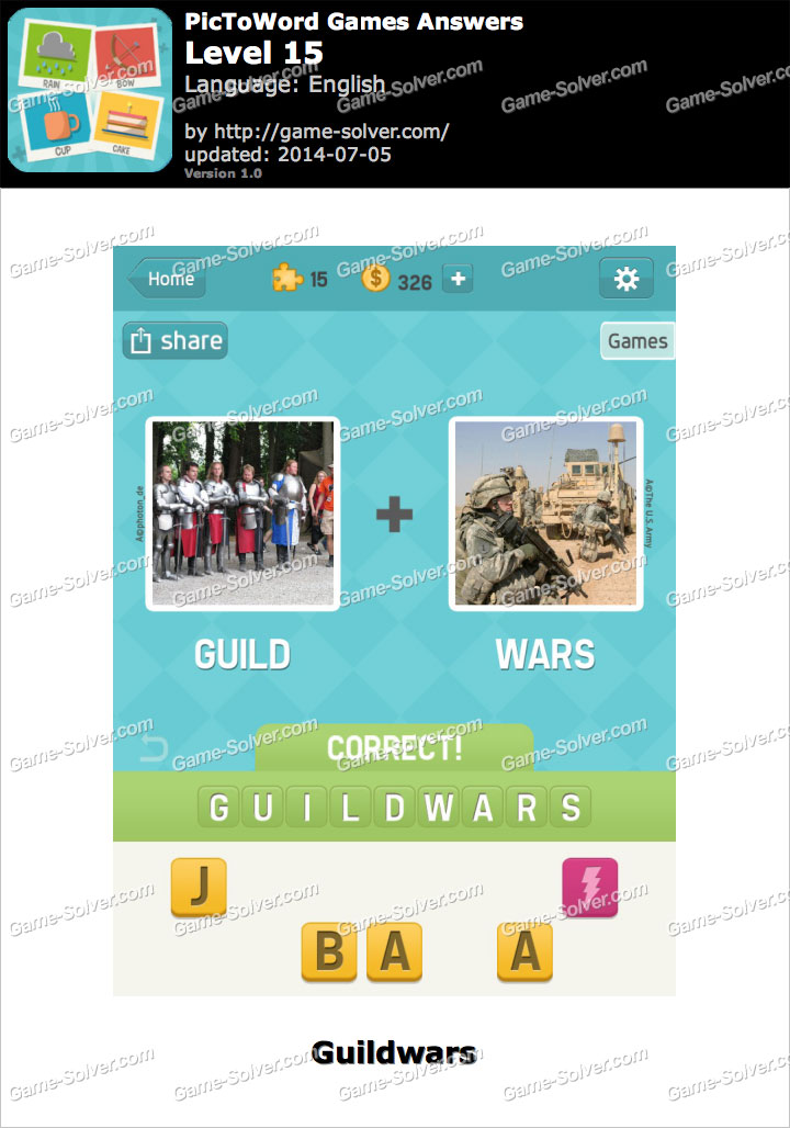 PicToWord Games Level 15 - Game Solver PicToWord Games Level 15 - Game Solver