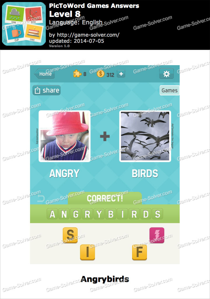 PicToWord Games Level 8 - Game Solver PicToWord Games Level 8 - Game Solver