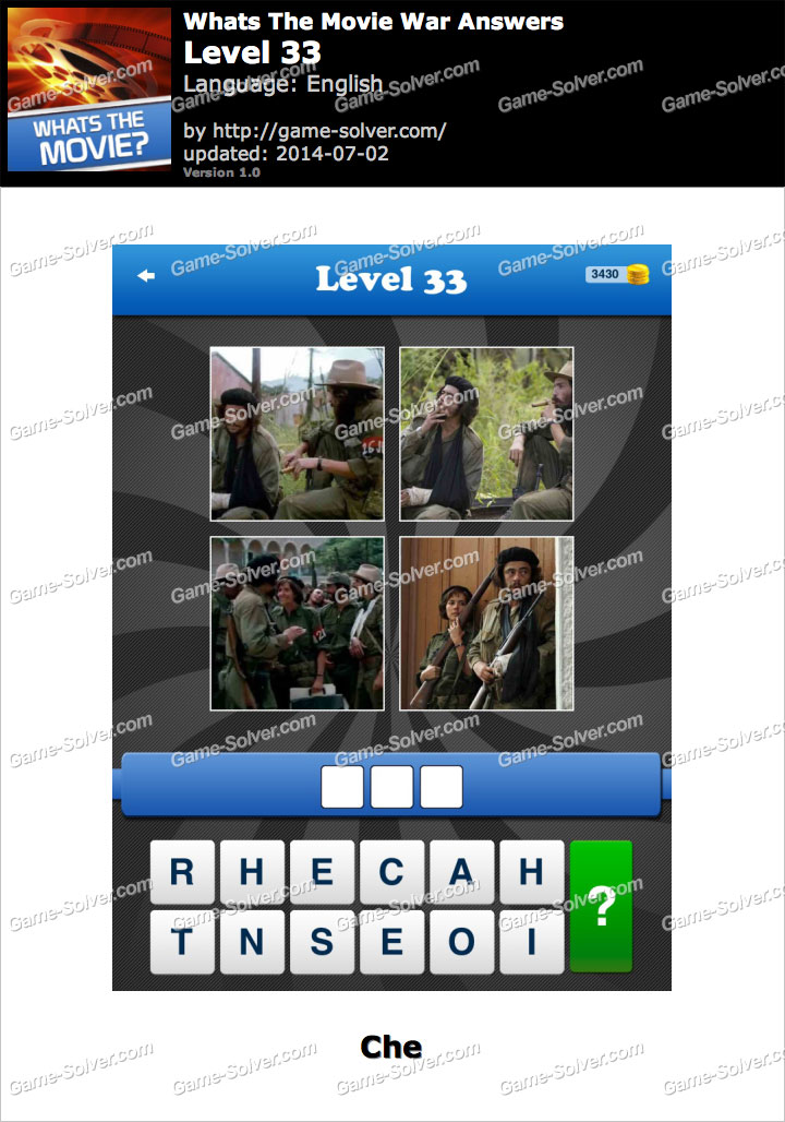 Whats The Movie War Level 33 • Game Solver
