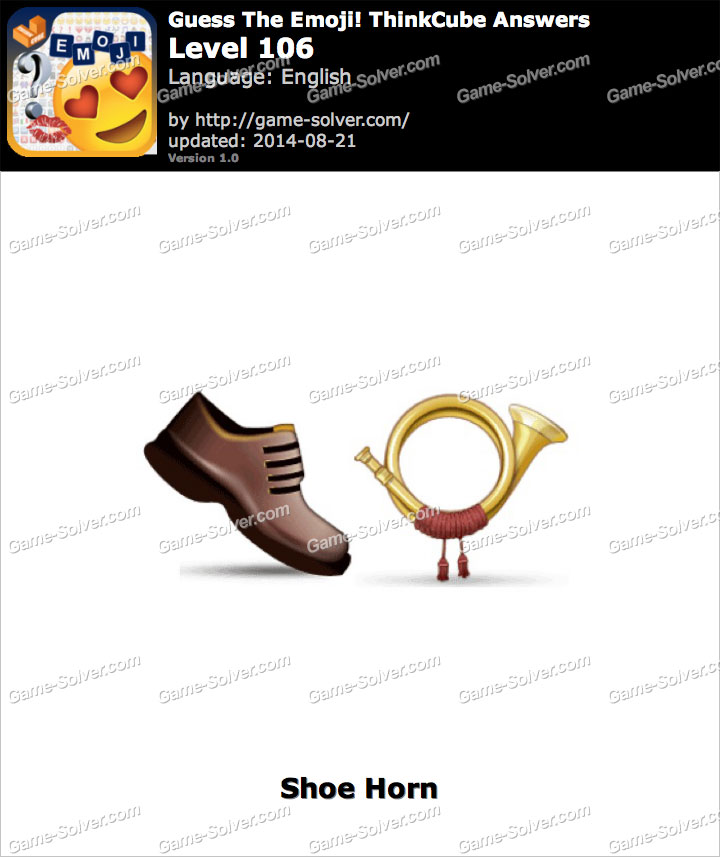 Guess The Emoji Thinkcube Level 106 Game Solver