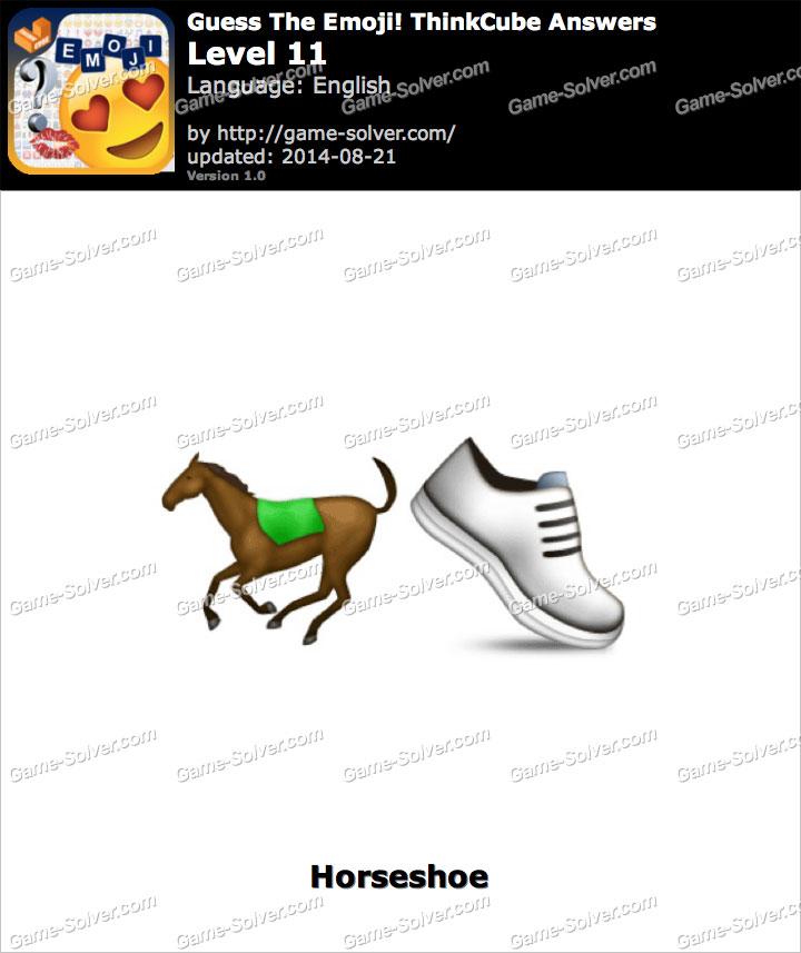 Guess The Emoji ThinkCube Level 11 • Game Solver