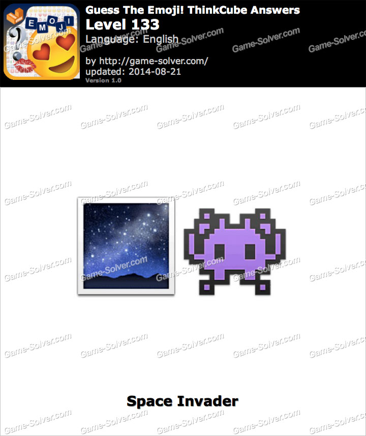 Guess The Emoji Thinkcube Level 133 Game Solver