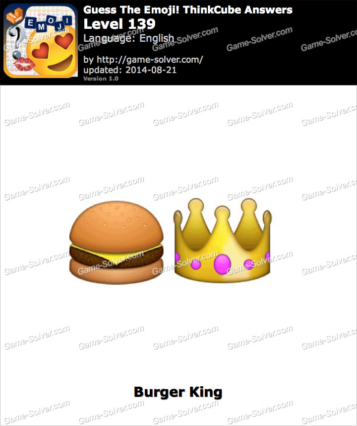 Guess The Emoji Thinkcube Level 139 Game Solver