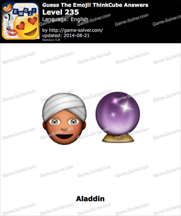 Guess The Emoji Thinkcube Level 235 Game Solver