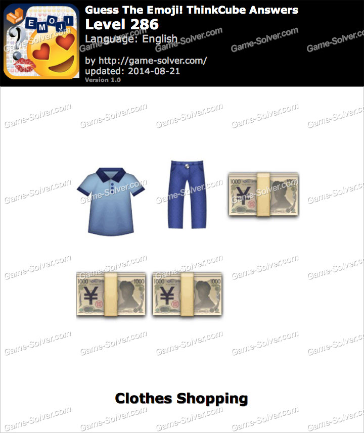 Guess The Emoji Thinkcube Level 286 Game Solver