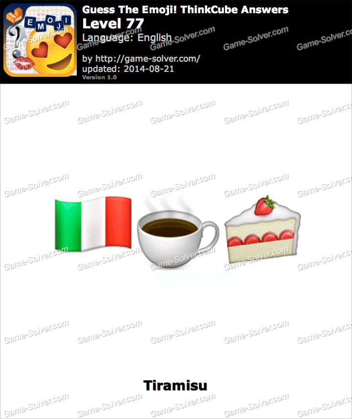 Guess The Emoji Thinkcube Level 77 Game Solver