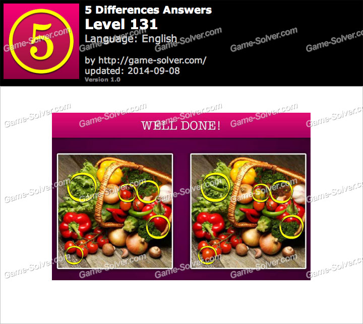 5 Differences Level 131 • Game Solver