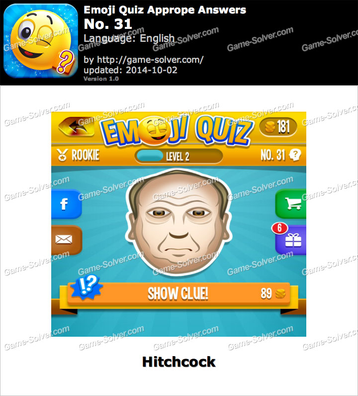 Emoji Quiz No 31 • Game Solver