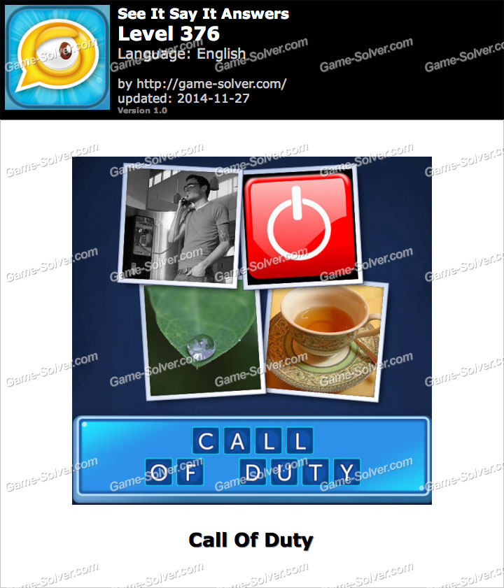 See It Say It Level 376 • Game Solver