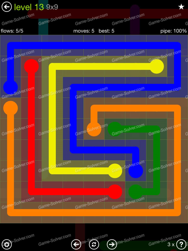flow free bridges 9x9 level 13 flow free bridges 9x9 level 13