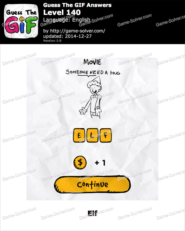 Guess The GIF Level 140 • Game Solver
