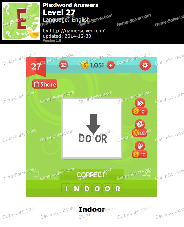 Plexiword Level 27 • Game Solver