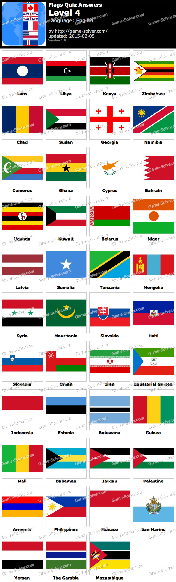 flags quiz level with national flags quiz