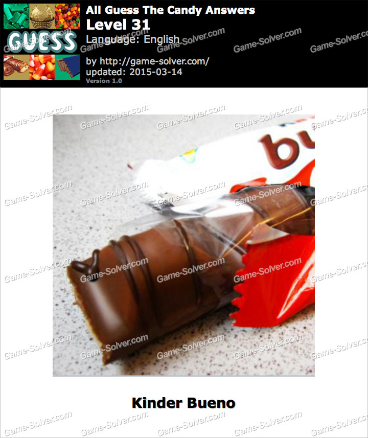 All Guess The Candy Level 31 • Game Solver