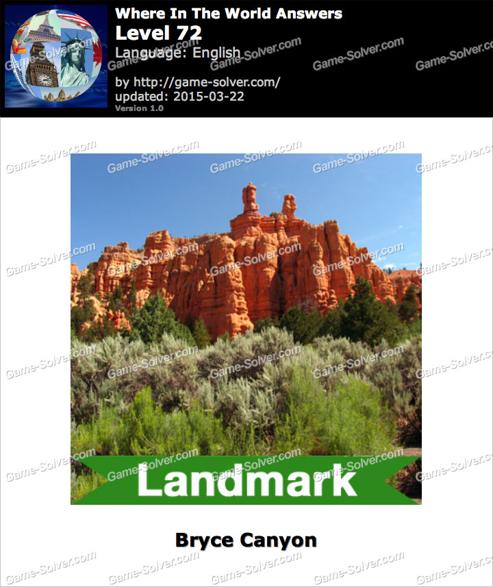 Where in the World Level 72 • Game Solver