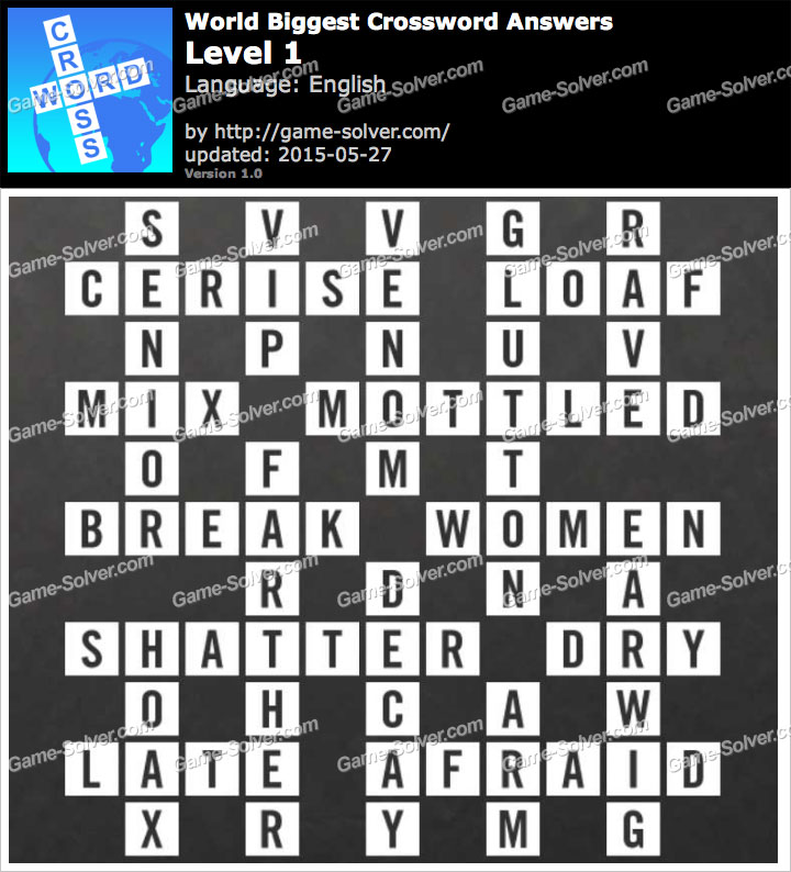 Crossword Challenge Level 77