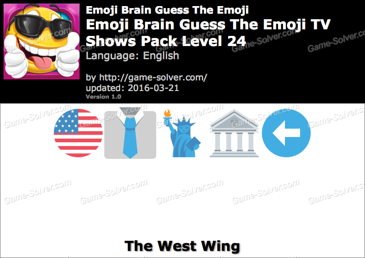 Emoji Brain Guess The Emoji Tv Shows Pack Level 24 Answers Game Solver