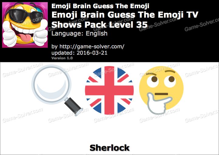 Emoji Brain Guess The Emoji Tv Shows Pack Level 35 Answers Game Solver