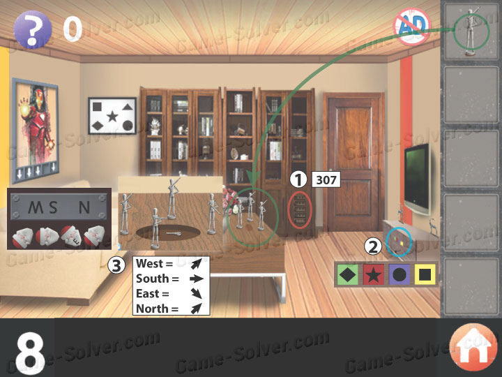 Escape Room Apartment 10 Level 8 Game Solver