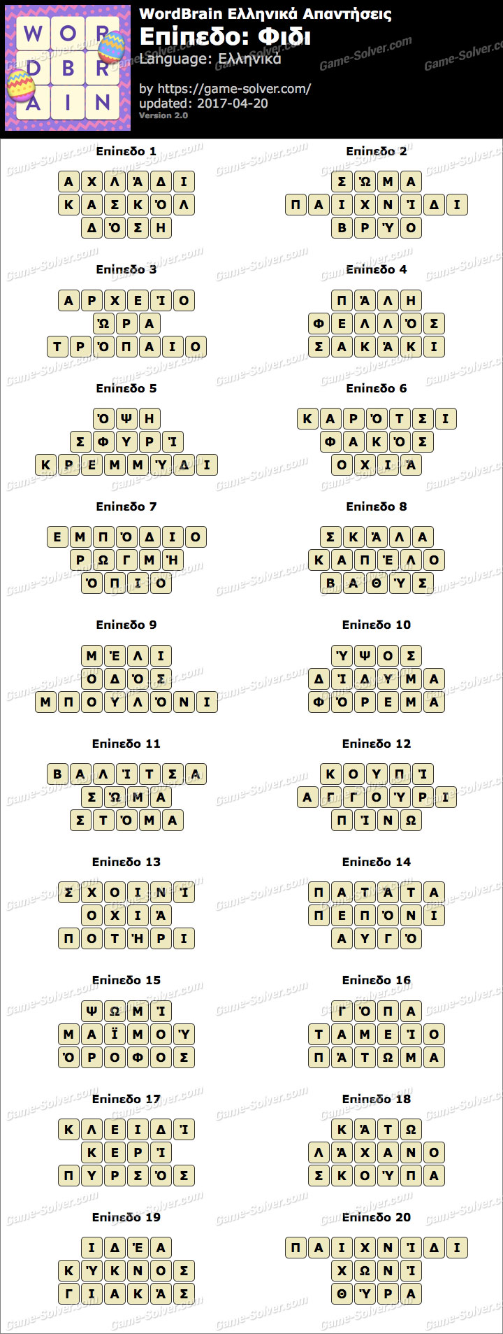 WordBrain Snake Answers - Game Solver WordBrain Snake Answers - Game Solver