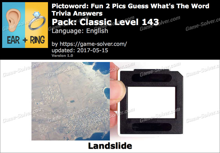 Pictoword Fun 2 Pics Classic Level 143 Answers - Game Solver