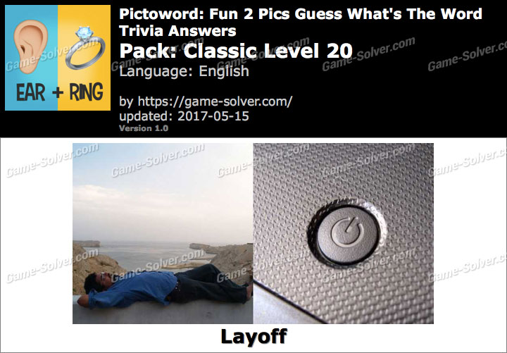 Pictoword Fun 2 Pics Classic Level 20 Answers - Game Solver Pictoword Fun 2 Pics Classic Level 20 Answers - Game Solver
