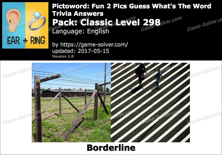 Pictoword Fun 2 Pics Classic Level 298 Answers - Game Solver