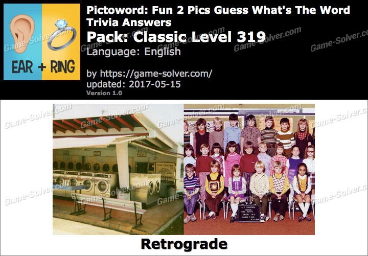 Pictoword Fun 2 Pics Classic Level 319 Answers - Game Solver